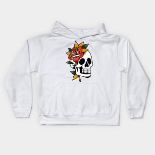 Skull Rose Kids Hoodie